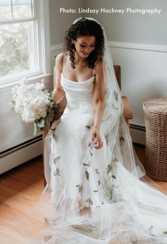 Photo of models wearing bridal collection dresses