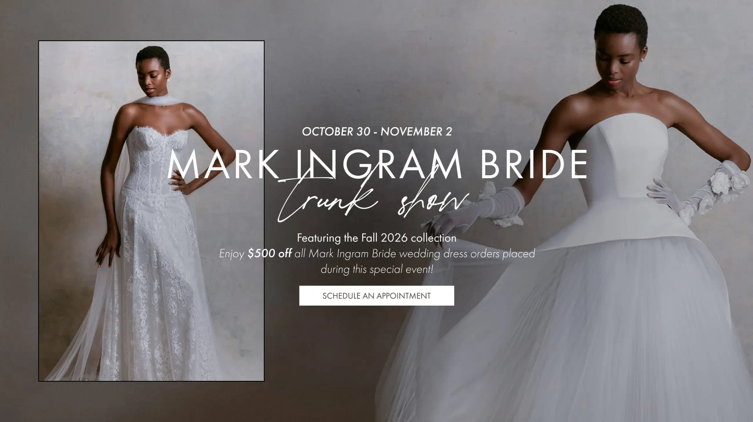Mark Ingram Bride Trunk Show at Madeleine's Daughter